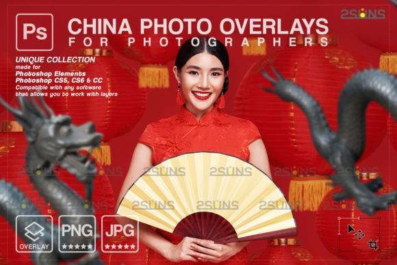 Download Lunar New Year Photo Overlay China Png - Premium Resources