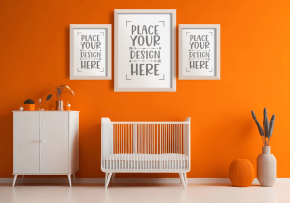 Download Nursery Frame Mockup, Nursery Wall - Nursery frame Collection