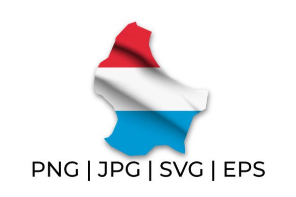 Download Luxembourg Waving Flag and Map Graphics - Map graphics Collection