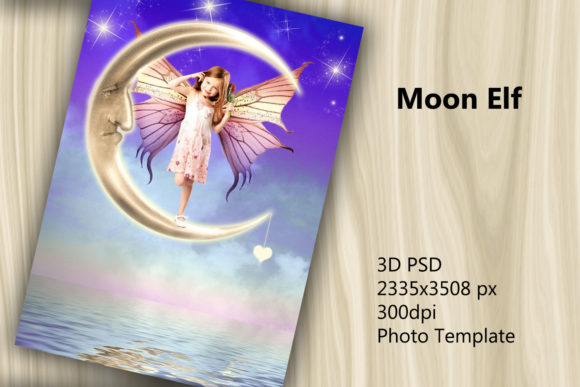 Download 3D PSD Photo Template - Moon Elf - Premium Resources