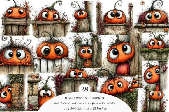 Download Whimsical Halloween Pumpkin Clipart - Pumpkin Collection