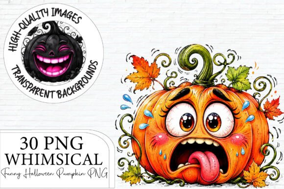 Download Funny Halloween Pumpkin Clipart Bundle - Pumpkin Collection
